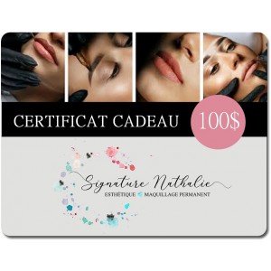 CERTIFICAT CADEAU 100